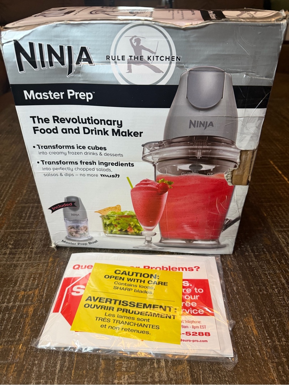 Ninja Master Prep Food & Drink Maker – New in Box Original Packaging/Accessories